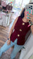 Chaleco Lulu Burgundy